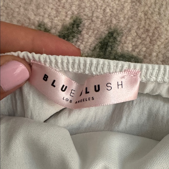 Blue Blush Cream Ruffle Two-Piece Set - Picture 2 of 3